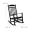Flash Furniture Winston All-Weather Rocking Chair in Black Faux Wood JJ-C14703-BK-GG - alternate 9